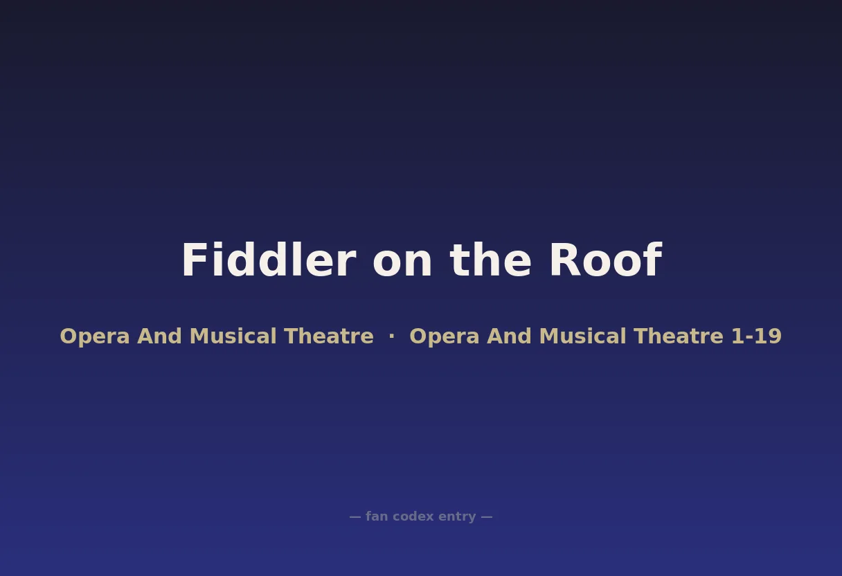 Fiddler on the Roof